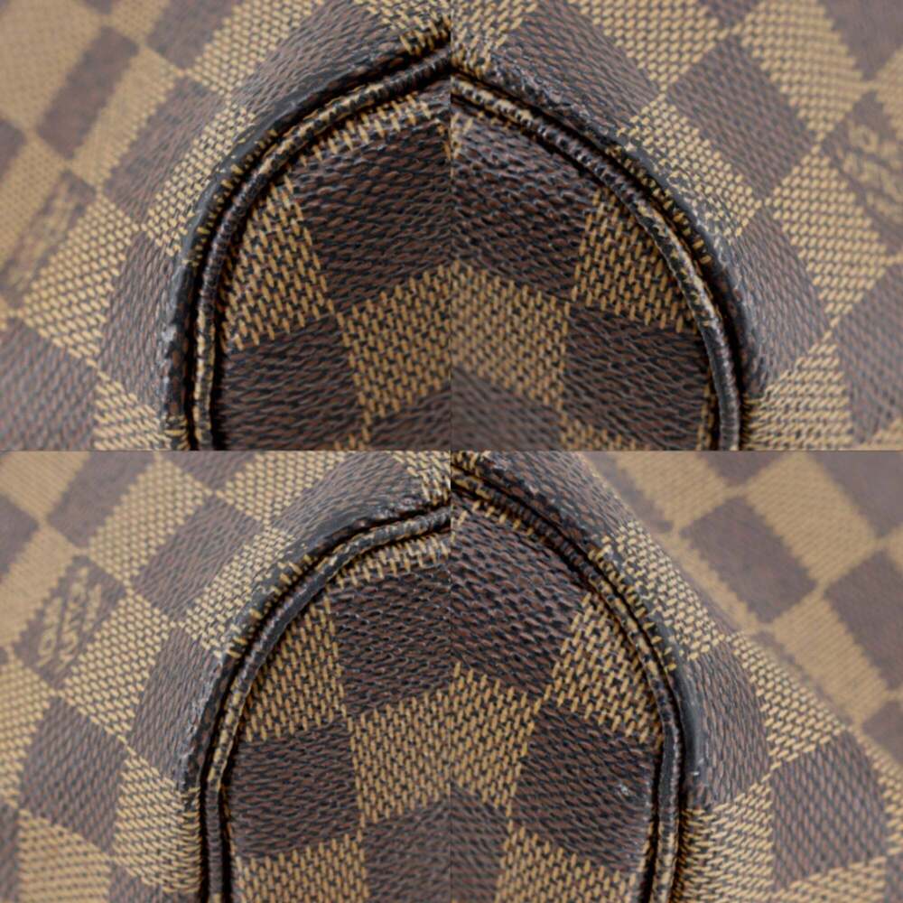 LOUIS VUITTON Brown Damier Canvas Neverfull MM Tote Bag - Picture 4 of 16